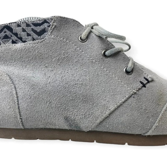 Bobs  by Sketchers Grey Suede Lace Up Ankle Bootie - Picture 8 of 10